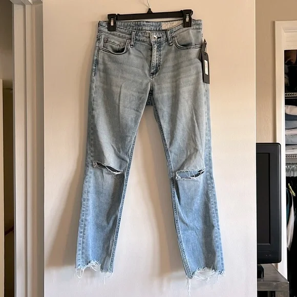 NWT! Rag & Bone JEAN Medecino Dre Low Rise Slim Boyfriend Jeans - 26 - Picture 6 of 16